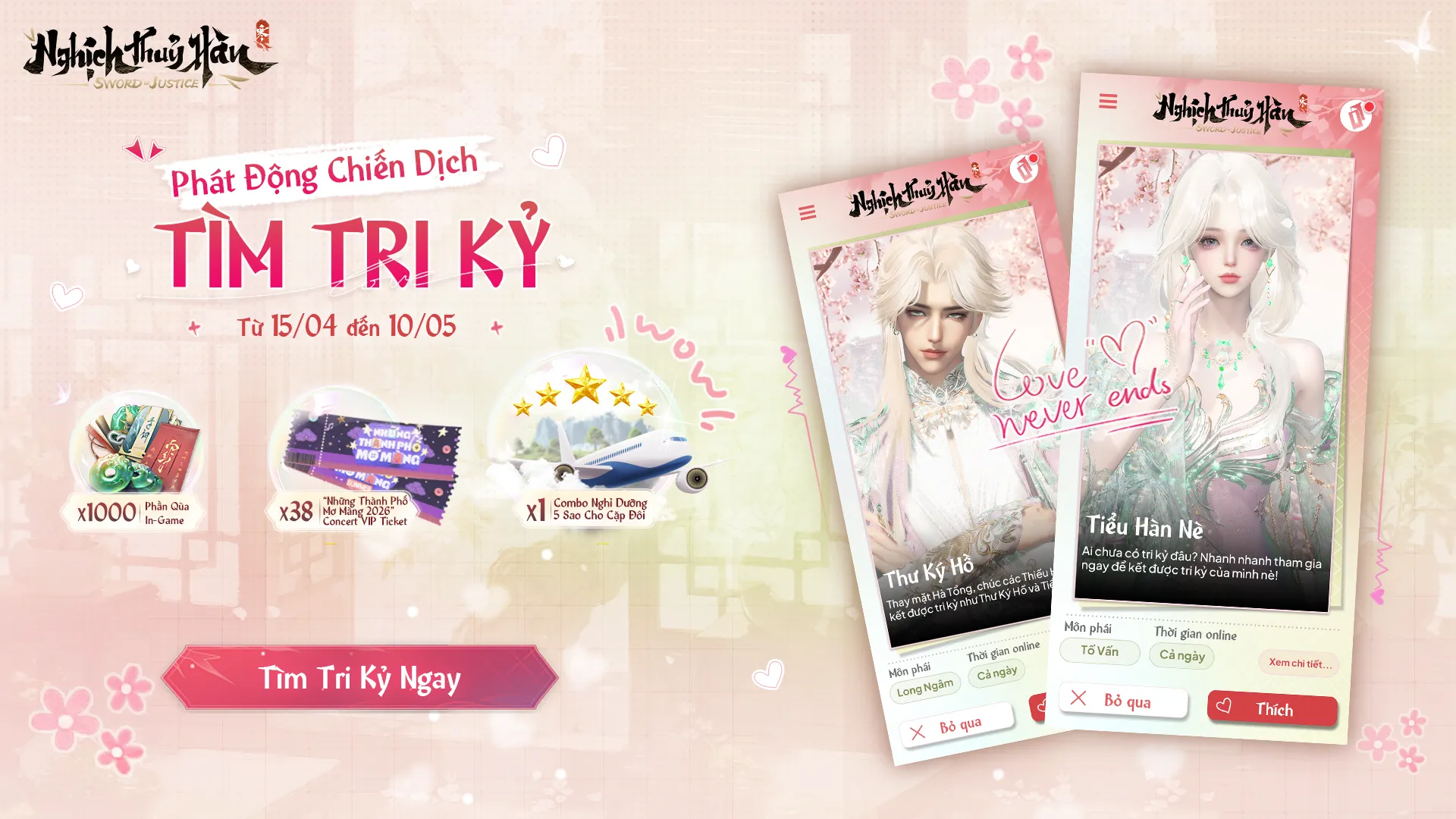 DANH SÁCH ĐẠT GIẢI & TRÚNG THƯỞNG SỰ KIỆN TÌM TRI KỶ