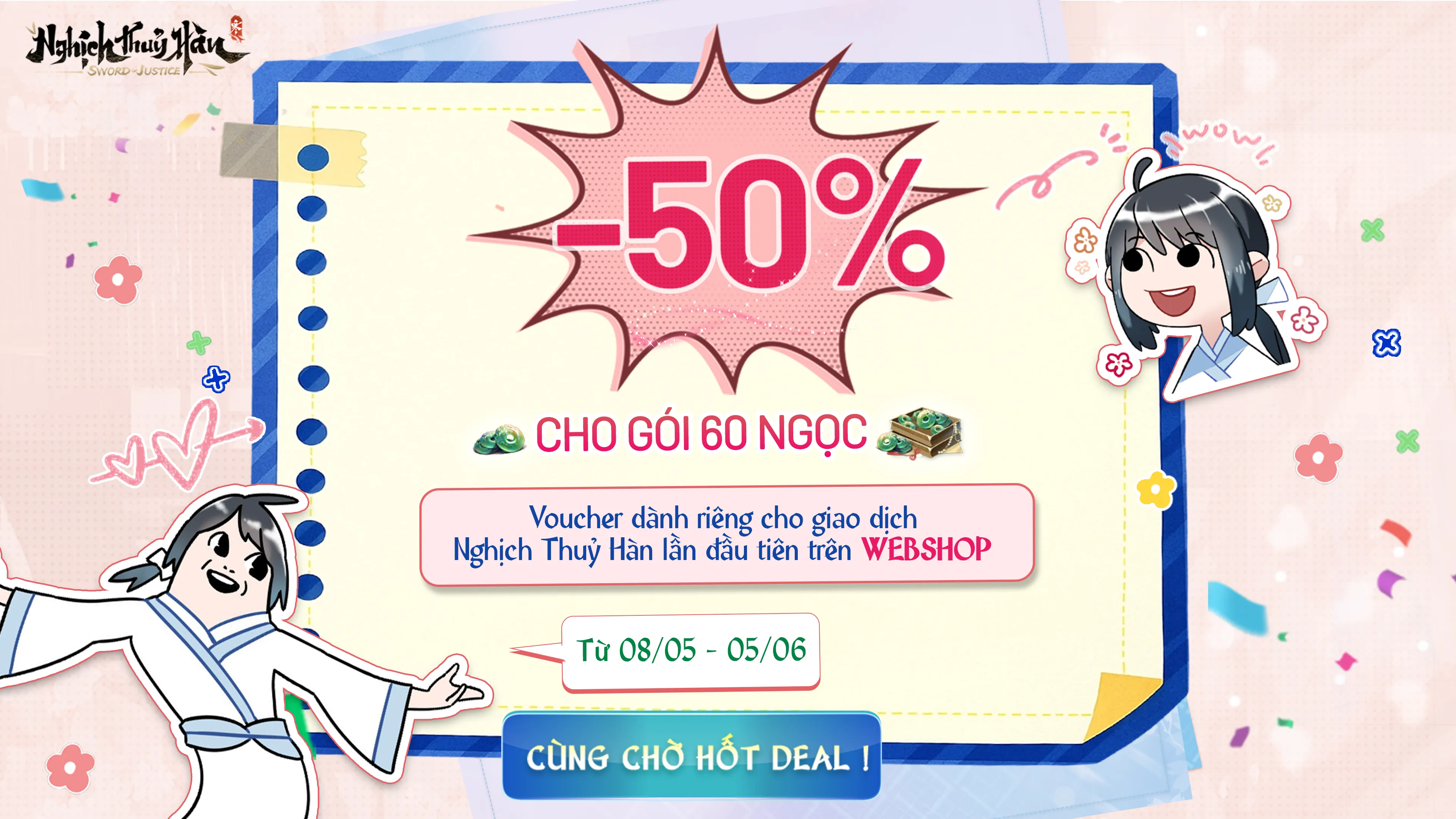 CHƯƠNG TRÌNH ƯU ĐÃI DÀNH CHO THIẾU HIỆP LẦN ĐẦU THANH TOÁN TRÊN WEBSHOP